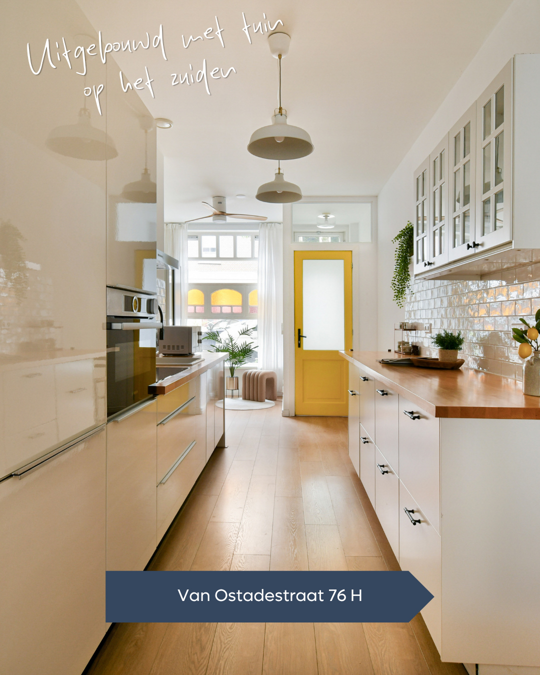 𝐓𝐄 𝐊𝐎𝐎𝐏 🏠 ⁠Uitgebouwd wonen met een zonnige tuin, midden in De Pijp!⁠
⁠
Aan de Van Ostadestraat vind je deze verrassend...