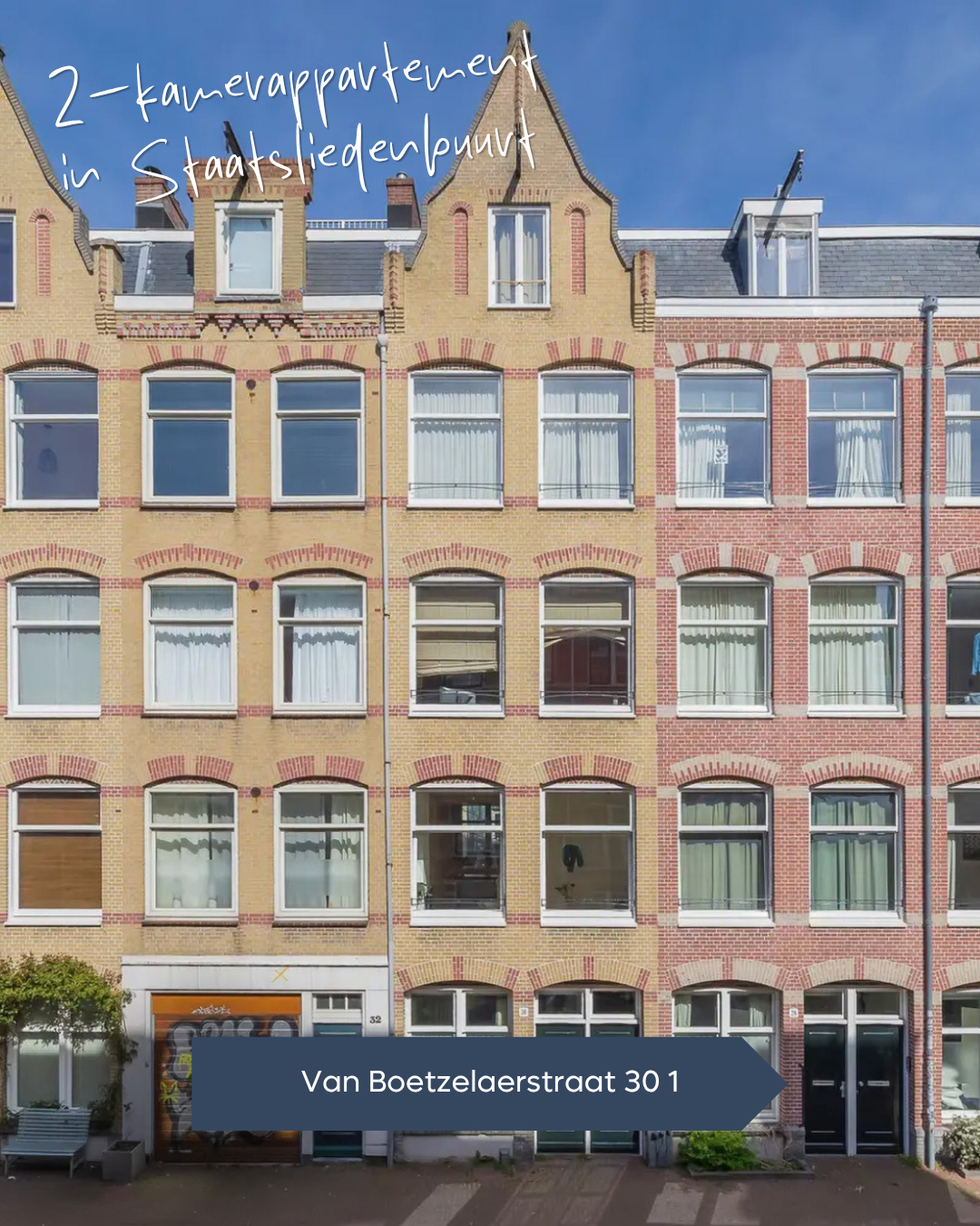 𝐓𝐄 𝐊𝐎𝐎𝐏 🏡 Wonen in de Staatsliedenbuurt ✨⁠
⁠
Dit sfeervolle en slim ingedeelde appartement van ca. 43 m² heeft alles: een...
