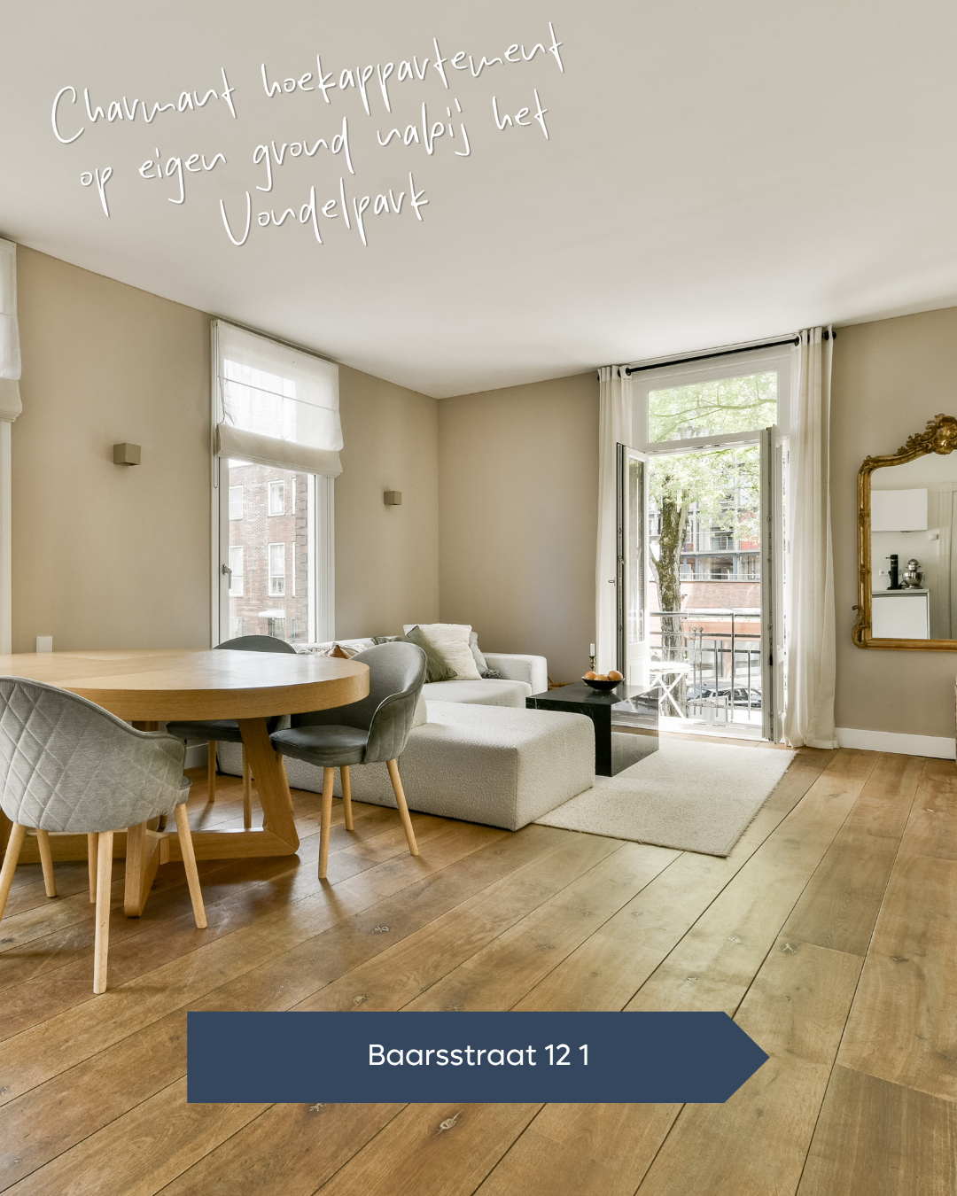 𝐓𝐄 𝐊𝐎𝐎𝐏 🏠 ⁠Licht en perfect ingedeeld 3-kamer hoek appartement van ca. 55 m² met twee slaapkamers, zonnig Frans balkon op...