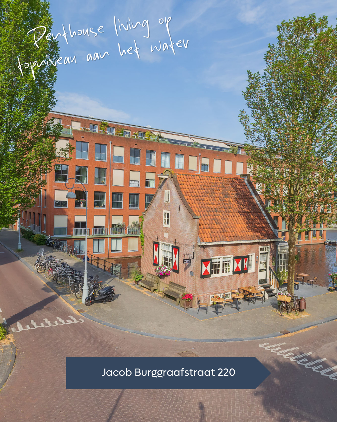 𝐓𝐄 𝐊𝐎𝐎𝐏 🏠 Wonen aan het water op het hoogste niveau. ☀️⁠
⁠
161 m² woonoppervlak, een terras van 44 m² op het zuiden,...