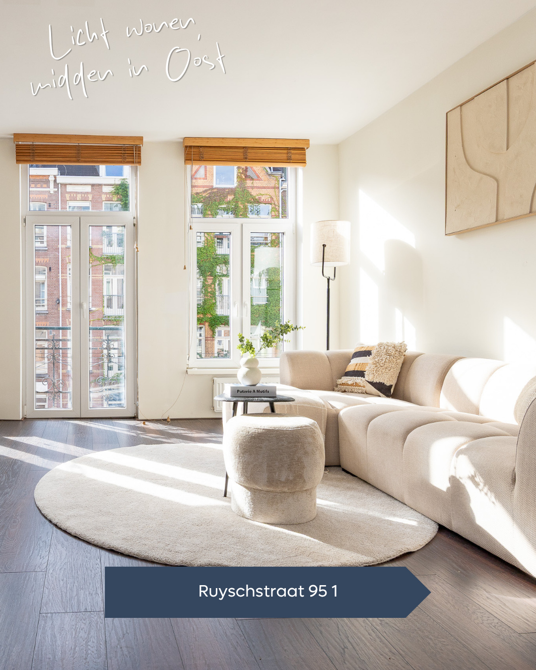 𝐓𝐄 𝐊𝐎𝐎𝐏 🏠 ⁠Hoge plafonds, twee balkons en volop licht.⁠
⁠
Licht, sfeervol en midden in Amsterdam-Oost ✨ Dit fijne...