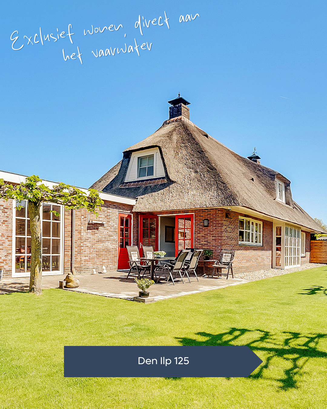 𝐓𝐄 𝐊𝐎𝐎𝐏 🏠 ⁠Waar luxe, natuur en vaarwater samenkomen.⁠
⁠
In het idyllische Den Ilp staat deze indrukwekkende vrijstaande...