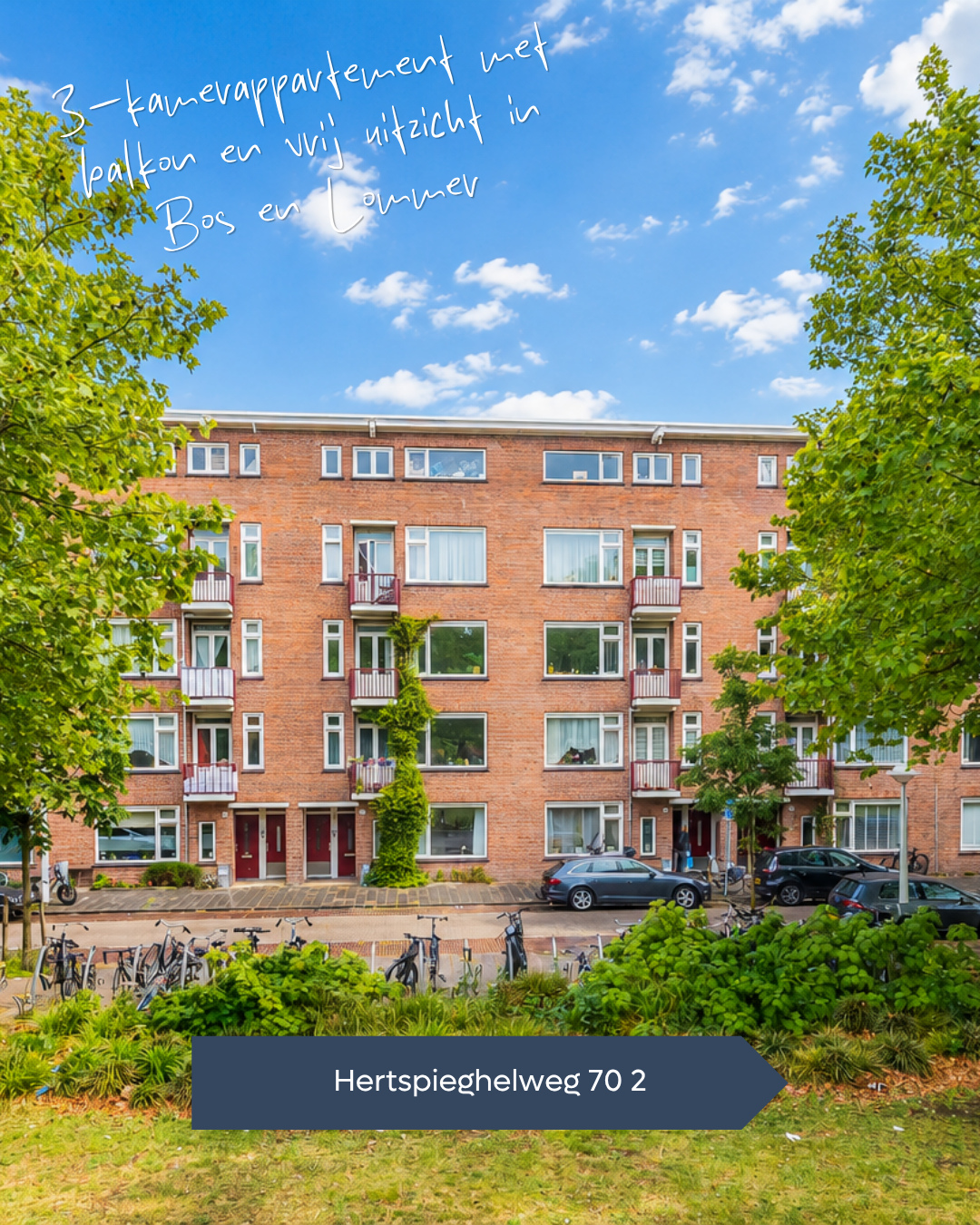 𝐓𝐄 𝐊𝐎𝐎𝐏 🏠 Thuis aan het Hertspieghelplein: licht en instapklaar 3-kamerappartement van ca. 64 m² met twee slaapkamers,...