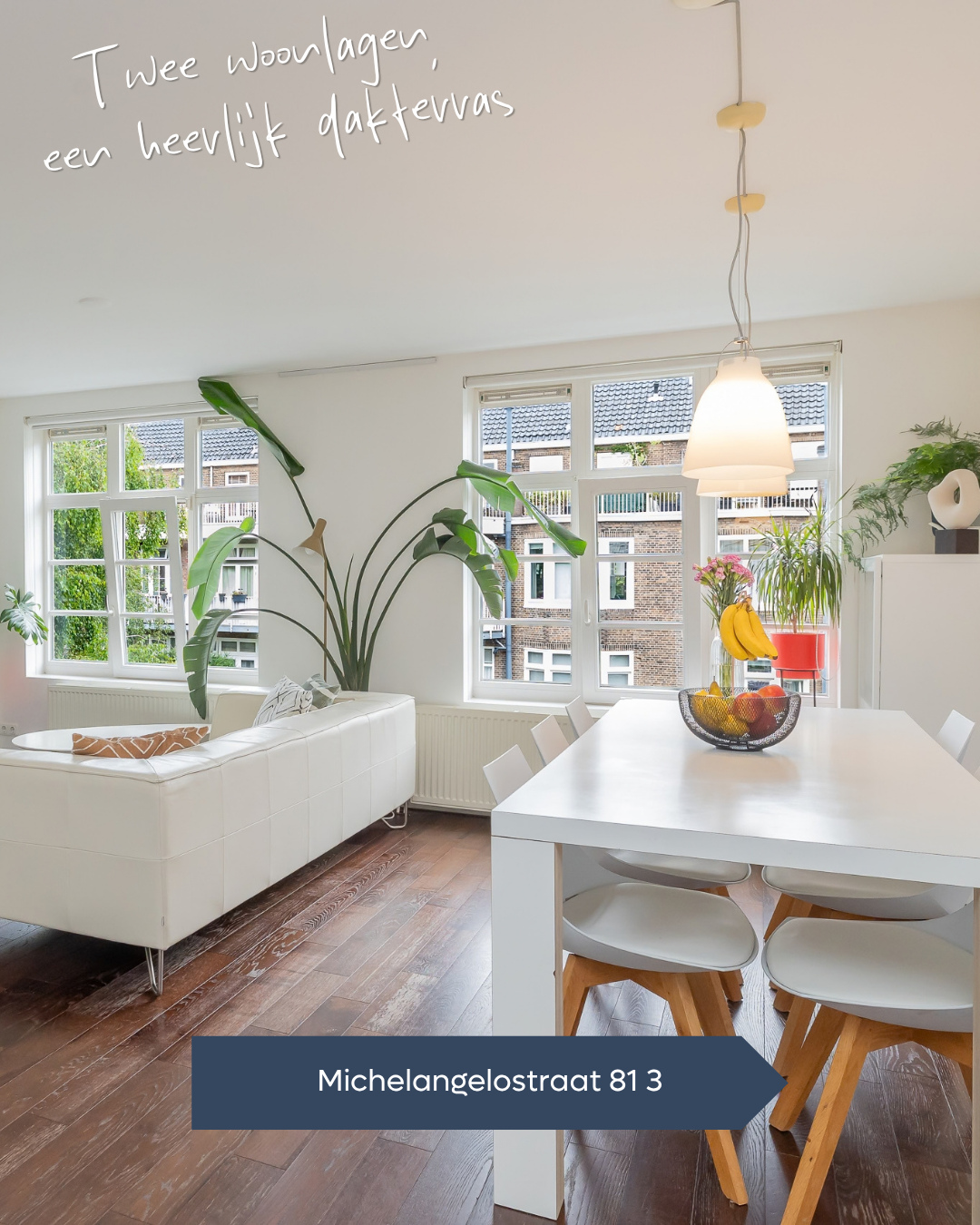 𝐓𝐄 𝐊𝐎𝐎𝐏 🏠 Wonen in Zuid, genieten op je eigen dakterras. ☀️⁠
⁠
Welkom aan de Michelangelostraat in de geliefde...