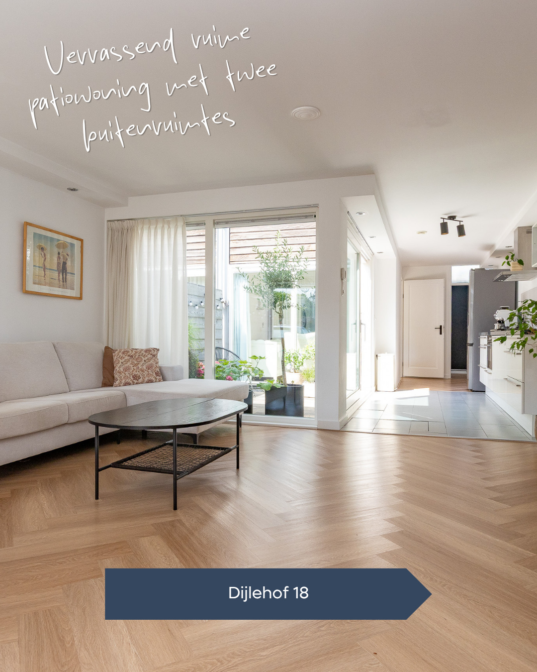 𝐓𝐄 𝐊𝐎𝐎𝐏 🏠 Wonen met twee heerlijke buitenruimtes in het groene Nieuw Sloten!⁠
⁠
Deze verrassend ruime patiowoning...