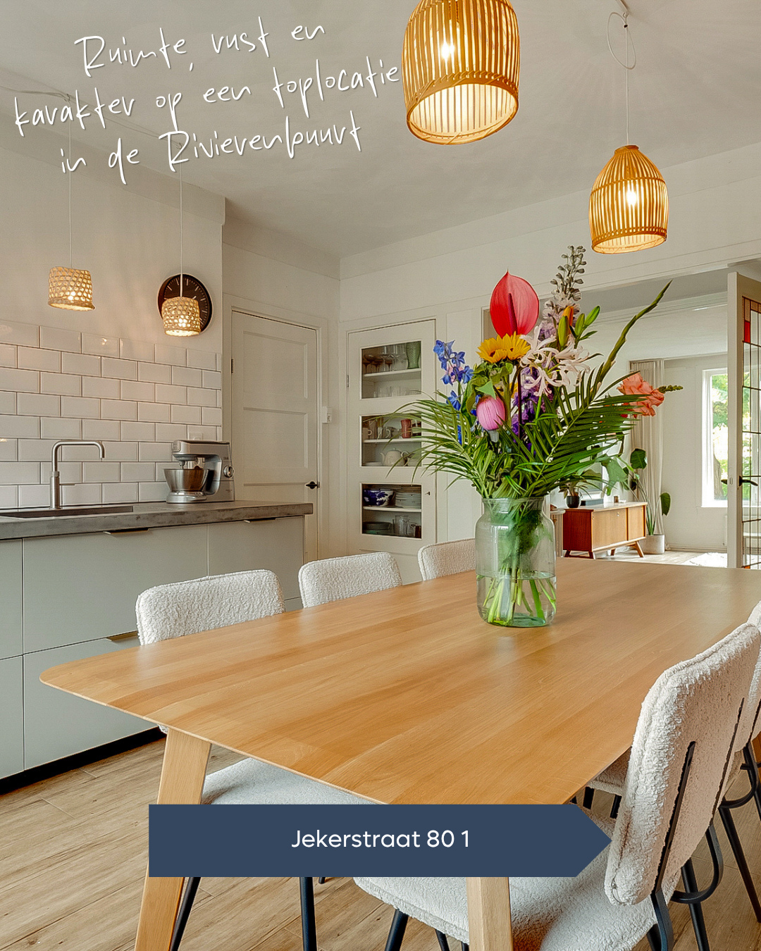 𝐓𝐄 𝐊𝐎𝐎𝐏 🏠 Rust, ruimte en groen voor de deur! ⁠
⁠
Dit ruime 4-kamerappartement beschikt over drie slaapkamers, een eigen...