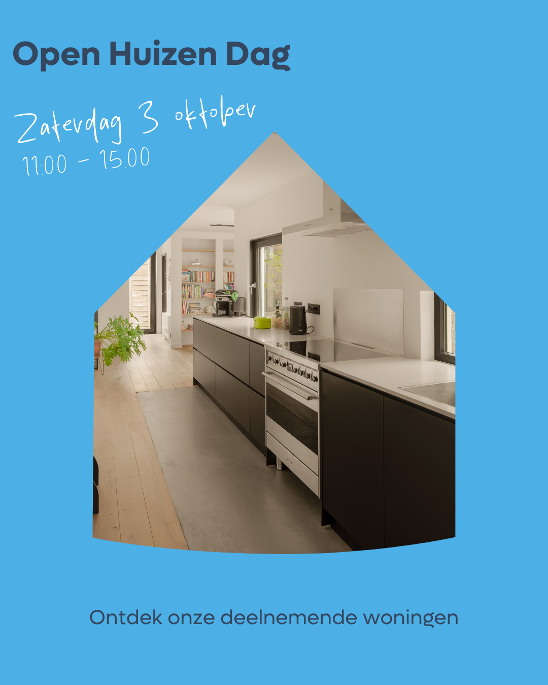 🏡 𝗭𝗮𝘁𝗲𝗿𝗱𝗮𝗴 𝟯 𝗼𝗸𝘁𝗼𝗯𝗲𝗿 = 𝗡𝗩𝗠 𝗢𝗽𝗲𝗻 𝗛𝘂𝗶𝘇𝗲𝗻 𝗗𝗮𝗴!⁠
⁠
Van 11:00 tot 15:00 uur zetten onze deelnemende woningen de deuren voor je...