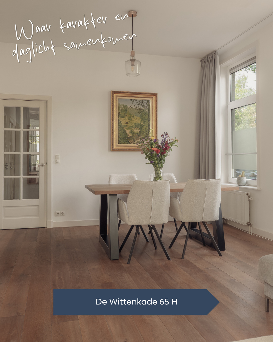 𝐓𝐄 𝐊𝐎𝐎𝐏 🏠 Een unieke combinatie van licht, ruimte en sfeer aan de Wittenkade ✨ Midden in Amsterdam-West, met alles binnen...
