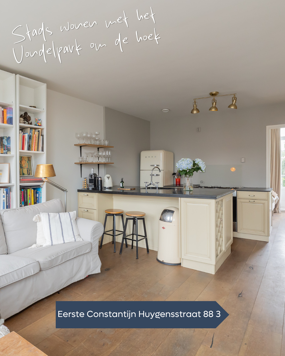 𝐓𝐄 𝐊𝐎𝐎𝐏 🏠 Charmant en licht appartement van ca. 46 m² op toplocatie in Amsterdam ✨ met Frans balkon, ruime slaapkamer en...
